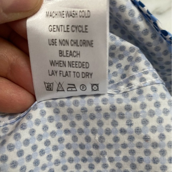 Spazio Slim Fit Short Sleeve Button Down Shirt L - Picture 5 of 6